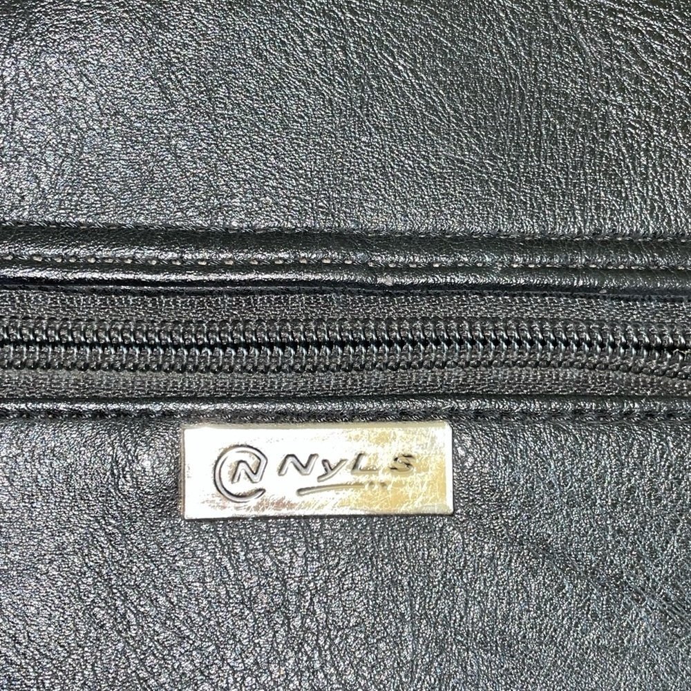 NYLS VINTAGE crossbody bag purse rare Black and Gold Women's Bag - Picture 10 of 10